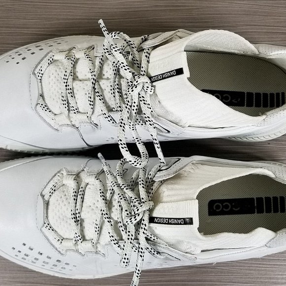 Ecco Intrinsic Mid Cut Sneaker, White/Bright, Womens Size 9-9.5 / 40 - Picture 8 of 11